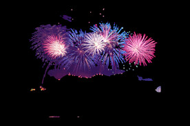 节日烟花透明PNG素材