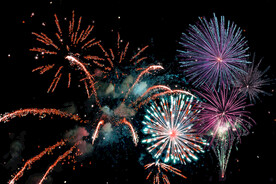 节日烟花透明PNG素材