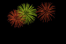 节日烟花透明PNG素材
