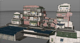 C4D模型建筑物