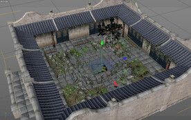 C4D模型建筑物