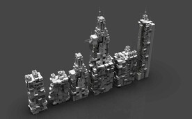 C4D模型未来科幻城市