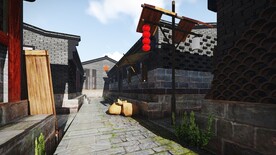 古风小镇巷道