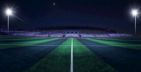 足球场夜间效果图