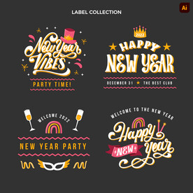 新年字体logo