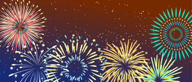 绚烂节日烟花AI矢量素材