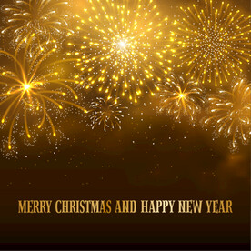 绚烂节日烟花AI矢量素材