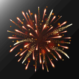 绚烂节日烟花AI矢量素材