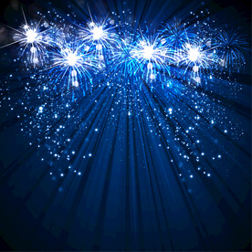 绚烂节日烟花AI矢量素材