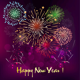 绚烂节日烟花AI矢量素材