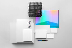 VI设计办公光影场景样机 