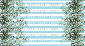 条纹热带叶子