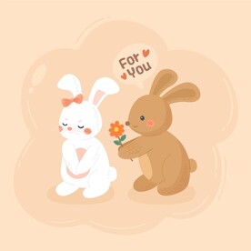 卡通兔子图片