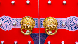 辽宁抚顺高尔山风景区庙门