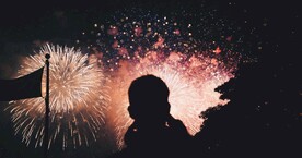 烟花夜空素材图片