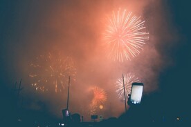 烟花夜空素材图片