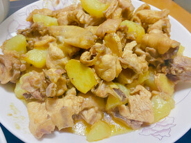 土豆块焖土鸡