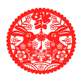 兔子窗花