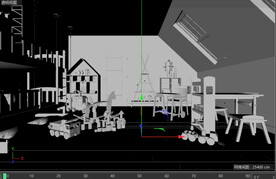 C4D模型儿童房间