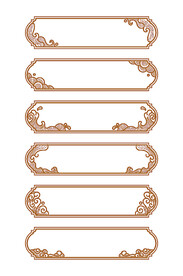 金色花纹边框