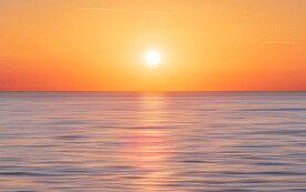 海上日出夕阳海平面
