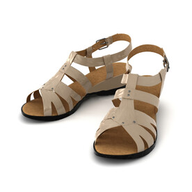 C4D模型凉鞋