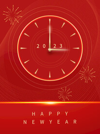 红色元旦新年喜庆背景