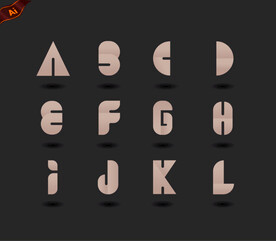 字母艺术字