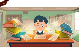 学习小孩插画