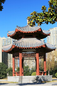 双层仿古八角亭