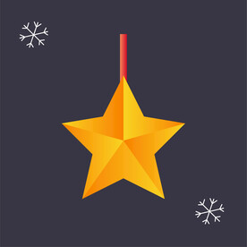 圣诞节图标圣诞节五角星图标