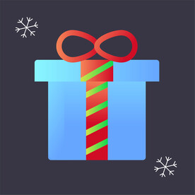 礼物盒图标圣诞节图标