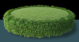 草地与岩石场景PSD合成元素