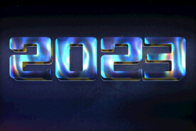 金属全息特效字PSD样机