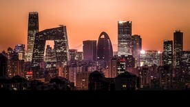 夜景下的北京