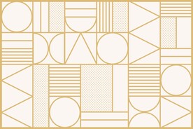金色时尚简约花纹
