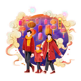 新年习俗素材新年素材年俗场景 