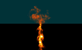 燃烧的火焰浓烟PSD免抠素材