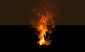 燃烧的火焰浓烟PSD免抠素材