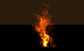 燃烧的火焰浓烟PSD免抠素材