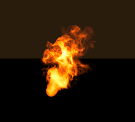 燃烧的火焰浓烟PSD免抠素材