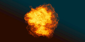 爆炸火焰火球PSD免抠素材