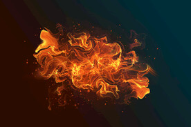 燃烧的火焰psd分层素材