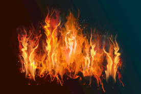 燃烧的火焰psd分层素材