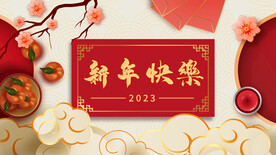 2023兔年元旦新年海报
