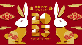 春节兔子素材兔子元素图案 
