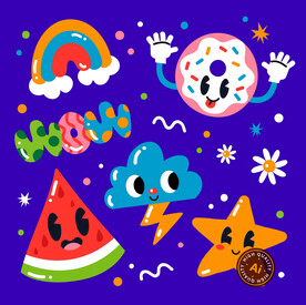 嘻哈潮流卡通图案