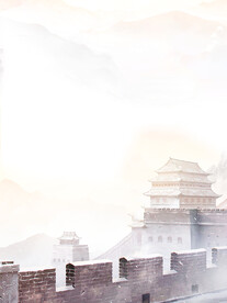 国风宫墙背景