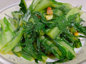 油炸炒麦菜