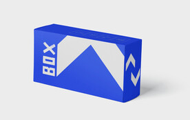 竖方纸包装盒PSD样机